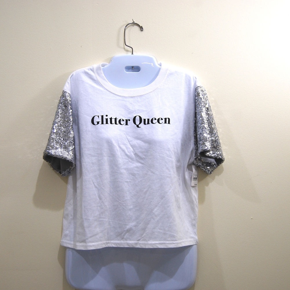 NWT Mighty Fine Sequin detailed shirt